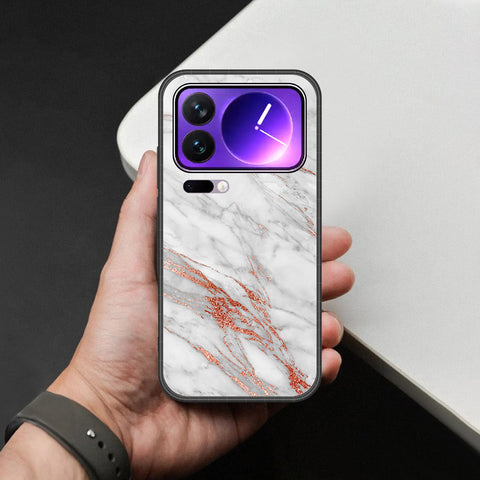 Xiaomi 17 Pro Max Cover - White Marble Series - HQ Premium Shine Durable Shatterproof Case