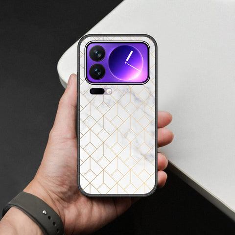 Xiaomi 17 Pro Max Cover - White Marble Series 2 - HQ Premium Shine Durable Shatterproof Case