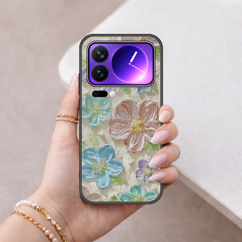 Xiaomi 17 Pro Max Cover - Floral Series - Design 14 - Blue & Purple - HQ Premium Shine Durable Shatterproof Case
