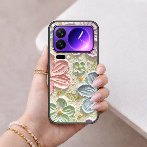 Xiaomi 17 Pro Max Cover - Floral Series - Design 15 - Blue & Green - HQ Premium Shine Durable Shatterproof Case