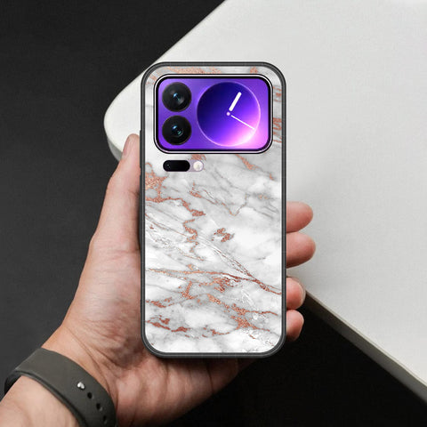 Xiaomi 17 Pro Max Cover - White Marble Series 2 - HQ Premium Shine Durable Shatterproof Case