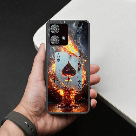 Motorola Edge 40 Neo Cover - Ace of Fire Rising Star Design - HQ Premium Shine Durable Shatterproof Case