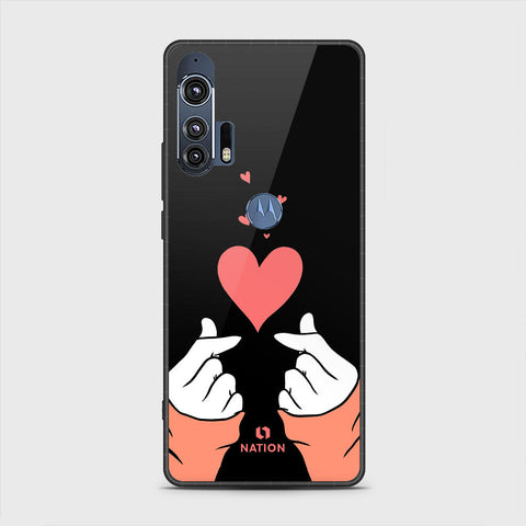 Motorola Edge Plus 2020 Cover - Onation Heart Series - HQ Premium Shine Durable Shatterproof Case