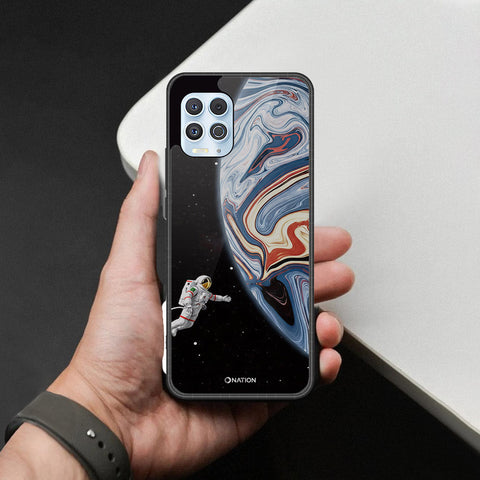 Motorola Edge S Cover - Cosmic Marble Astronaut Design - HQ Premium Shine Durable Shatterproof Case