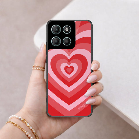 Motorola Moto G15 Cover - O'Nation Heartbeat Series - HQ Ultra Shine Premium Infinity Glass Soft Silicon Borders Case