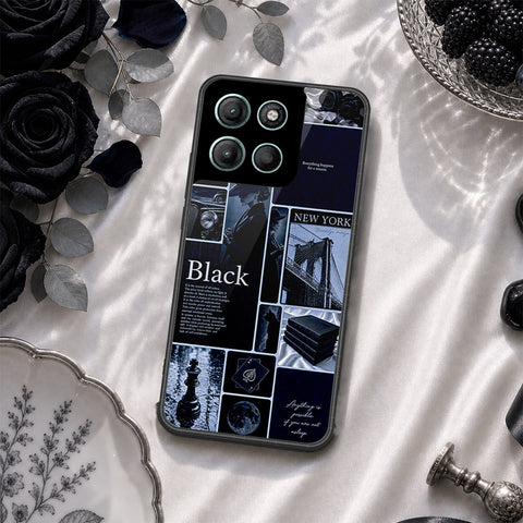 Motorola Moto G15 Cover - ONation Aesthetic Collage Series - HQ Ultra Shine Premium Infinity Glass Soft Silicon Borders Case