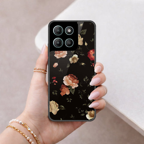 Motorola Moto G15 Cover - Floral Series 2 - HQ Ultra Shine Premium Infinity Glass Soft Silicon Borders Case