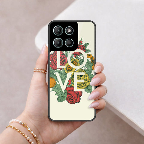 Motorola Moto G15 Cover - Floral Series 2 - HQ Ultra Shine Premium Infinity Glass Soft Silicon Borders Case