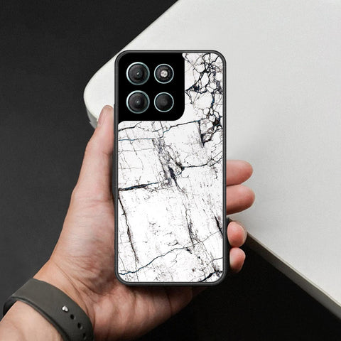 Motorola Moto G17 Cover - White Marble Series 2 - HQ Premium Shine Durable Shatterproof Case