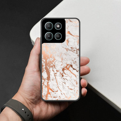 Motorola Moto G17 Cover - White Marble Series 2 - HQ Premium Shine Durable Shatterproof Case