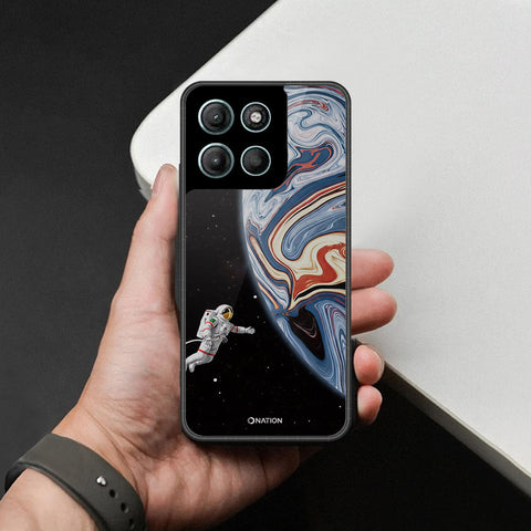 Motorola Moto G17 Cover - Cosmic Marble Astronaut Design - HQ Premium Shine Durable Shatterproof Case