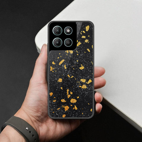Motorola Moto G15 Cover - Black Marble Series - HQ Premium Shine Durable Shatterproof Case