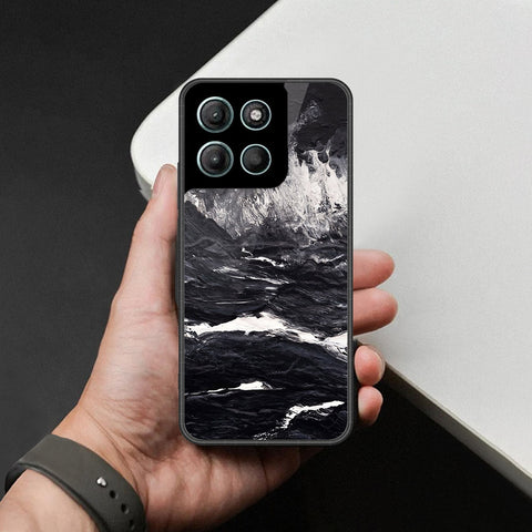 Motorola Moto G15 Cover - Black Marble Series - HQ Premium Shine Durable Shatterproof Case