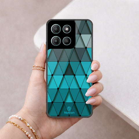 Motorola Moto G15 Cover - Onation Pyramid Series - HQ Premium Shine Durable Shatterproof Case