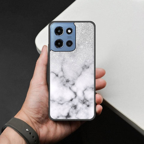 Motorola Moto G Power (2025) Cover - White Marble Series - HQ Premium Shine Durable Shatterproof Case