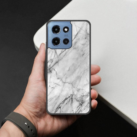 Motorola Moto G Power (2025) Cover - White Marble Series - HQ Premium Shine Durable Shatterproof Case