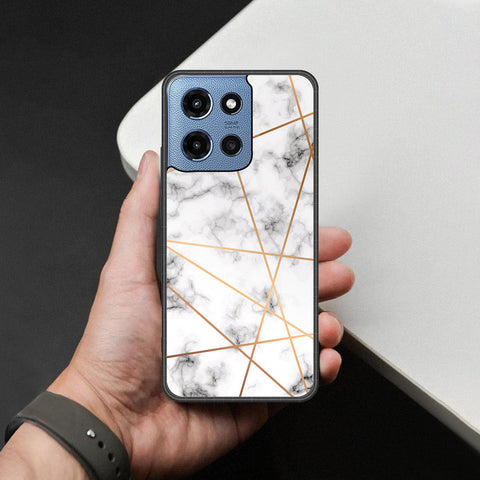 Motorola Moto G Power (2025) Cover - White Marble Series 2 - HQ Premium Shine Durable Shatterproof Case