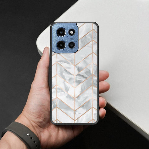Motorola Moto G Power (2025) Cover - White Marble Series 2 - HQ Premium Shine Durable Shatterproof Case
