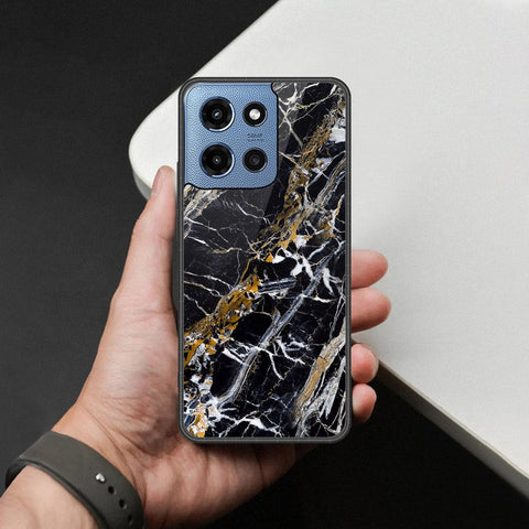 Motorola Moto G Power (2025) Cover - Black Marble Series - HQ Premium Shine Durable Shatterproof Case