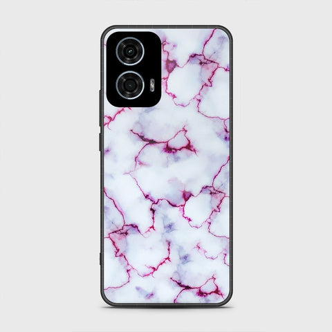 Motorola Moto G24 Power Cover - White Marble Series - HQ Premium Shine Durable Shatterproof Case