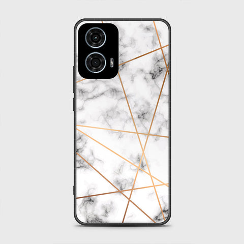 Motorola Moto G24 Power Cover - White Marble Series 2 - HQ Premium Shine Durable Shatterproof Case