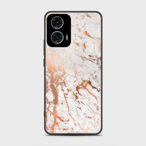 Motorola Moto G24 Power Cover - White Marble Series 2 - HQ Premium Shine Durable Shatterproof Case