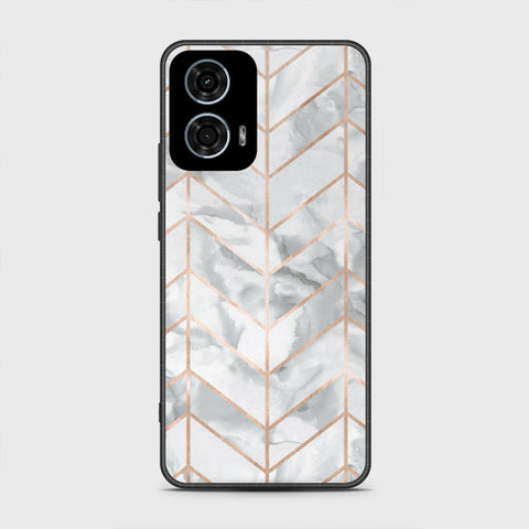 Motorola Moto G24 Power Cover - White Marble Series 2 - HQ Premium Shine Durable Shatterproof Case