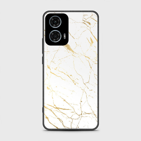 Motorola Moto G24 Power Cover - White Marble Series 2 - HQ Premium Shine Durable Shatterproof Case