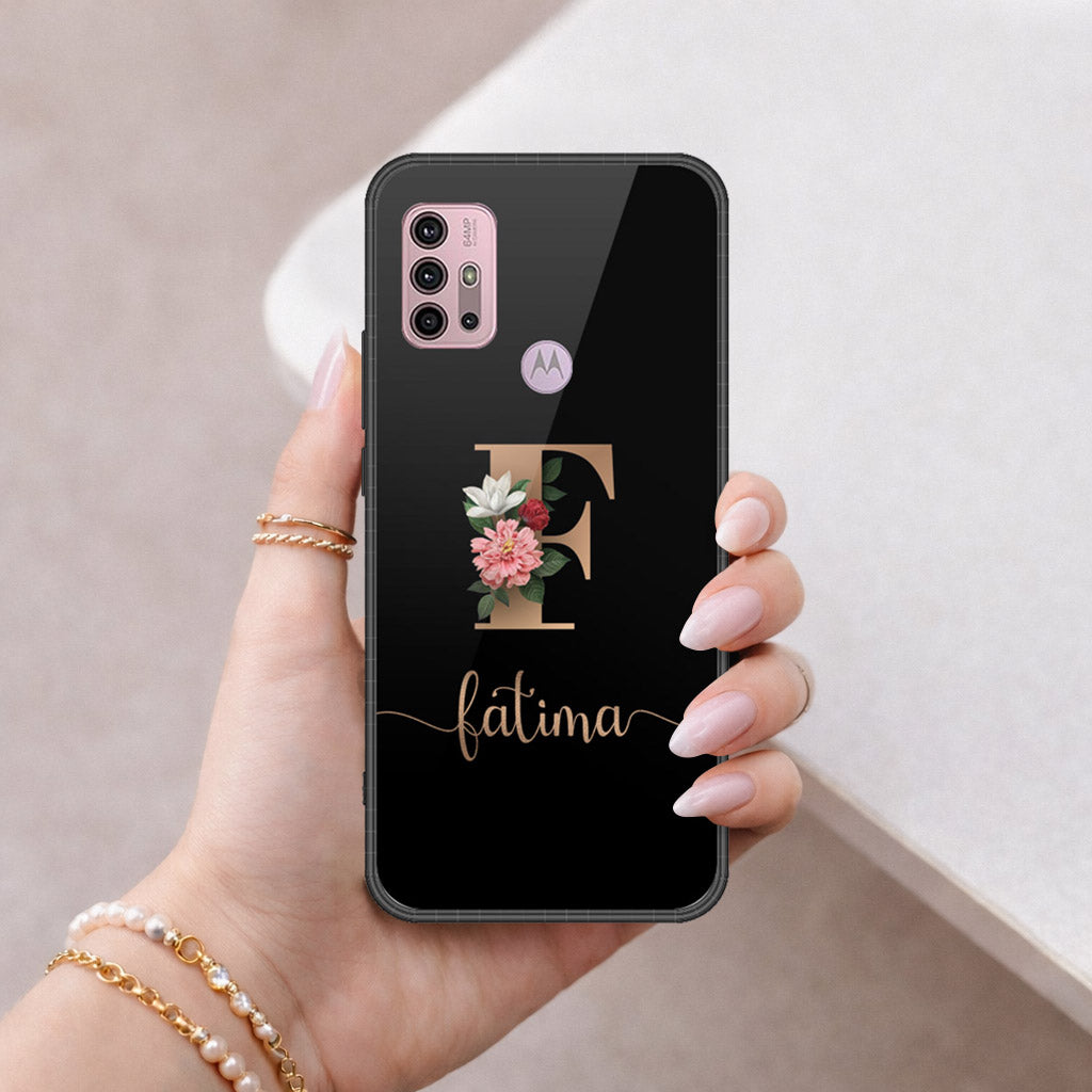 Motorola Moto G30 Cover - Personalized Alphabet Series - HQ Premium Shine Durable Shatterproof Case