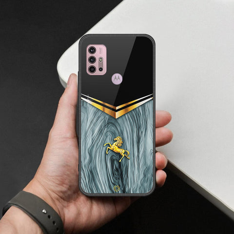 Motorola Moto G30 Cover - Majestic Royal V Design - HQ Premium Shine Durable Shatterproof Case
