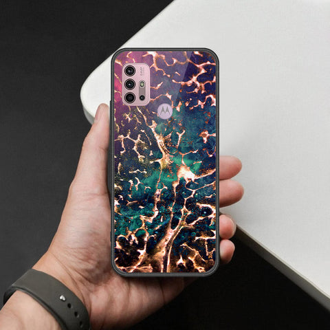 Motorola Moto G30 Cover - Colorful Marble Series - HQ Premium Shine Durable Shatterproof Case