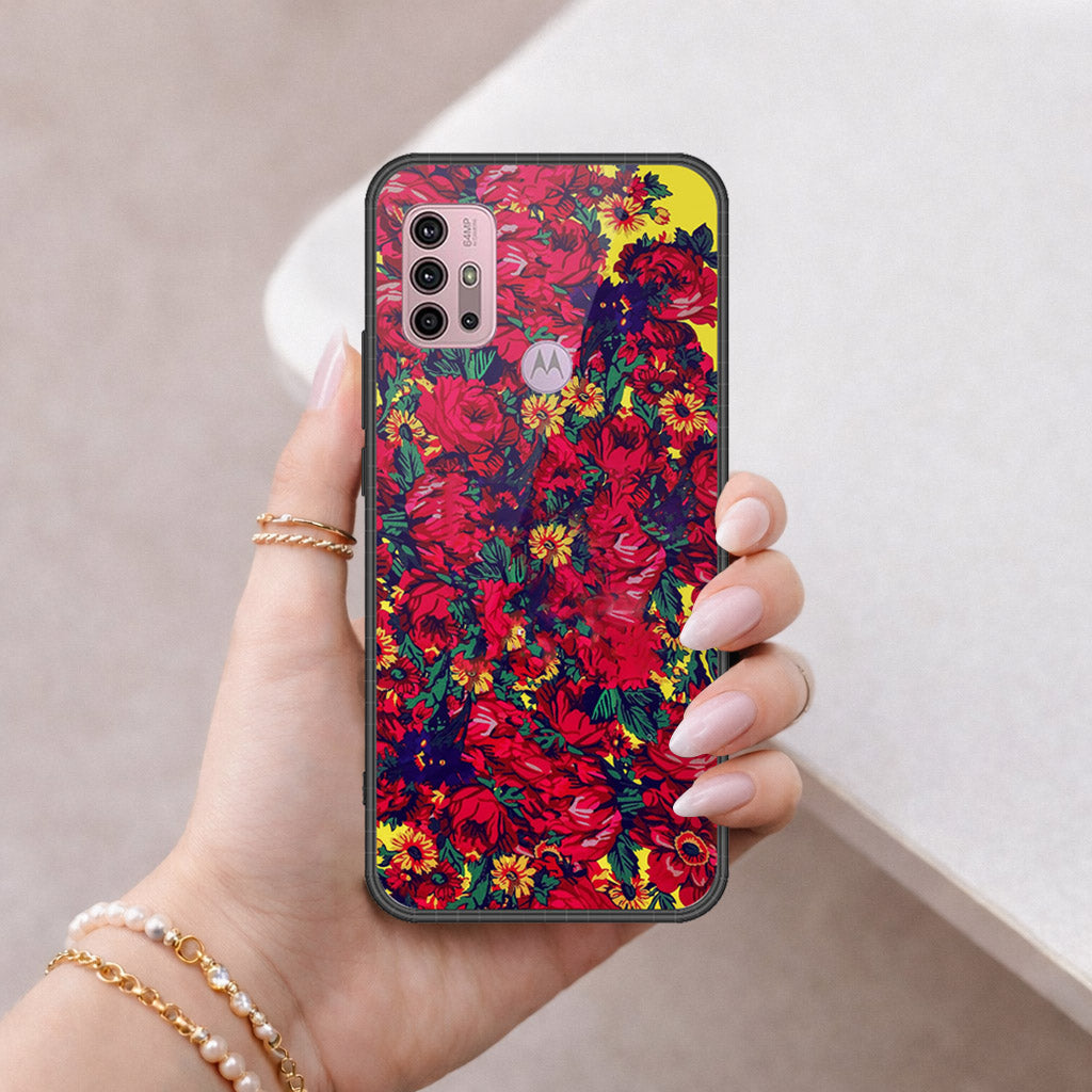 Motorola Moto G30 Cover - Floral Series - HQ Premium Shine Durable Shatterproof Case