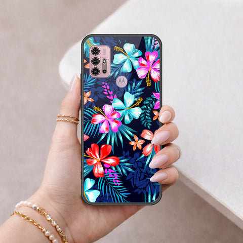 Motorola Moto G30 Cover - Floral Series - HQ Premium Shine Durable Shatterproof Case
