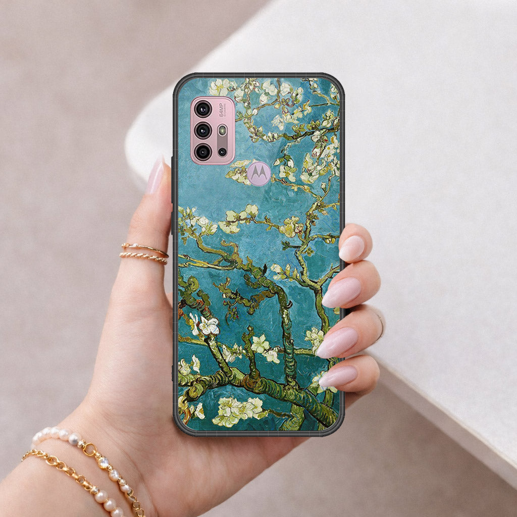 Motorola Moto G30 Cover - Floral Series 2 - HQ Premium Shine Durable Shatterproof Case
