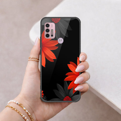 Motorola Moto G30 Cover - Floral Series 2 - HQ Premium Shine Durable Shatterproof Case