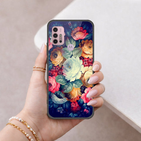 Motorola Moto G30 Cover - Floral Series 2 - HQ Premium Shine Durable Shatterproof Case
