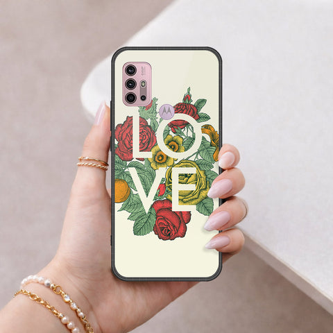 Motorola Moto G30 Cover - Floral Series 2 - HQ Premium Shine Durable Shatterproof Case