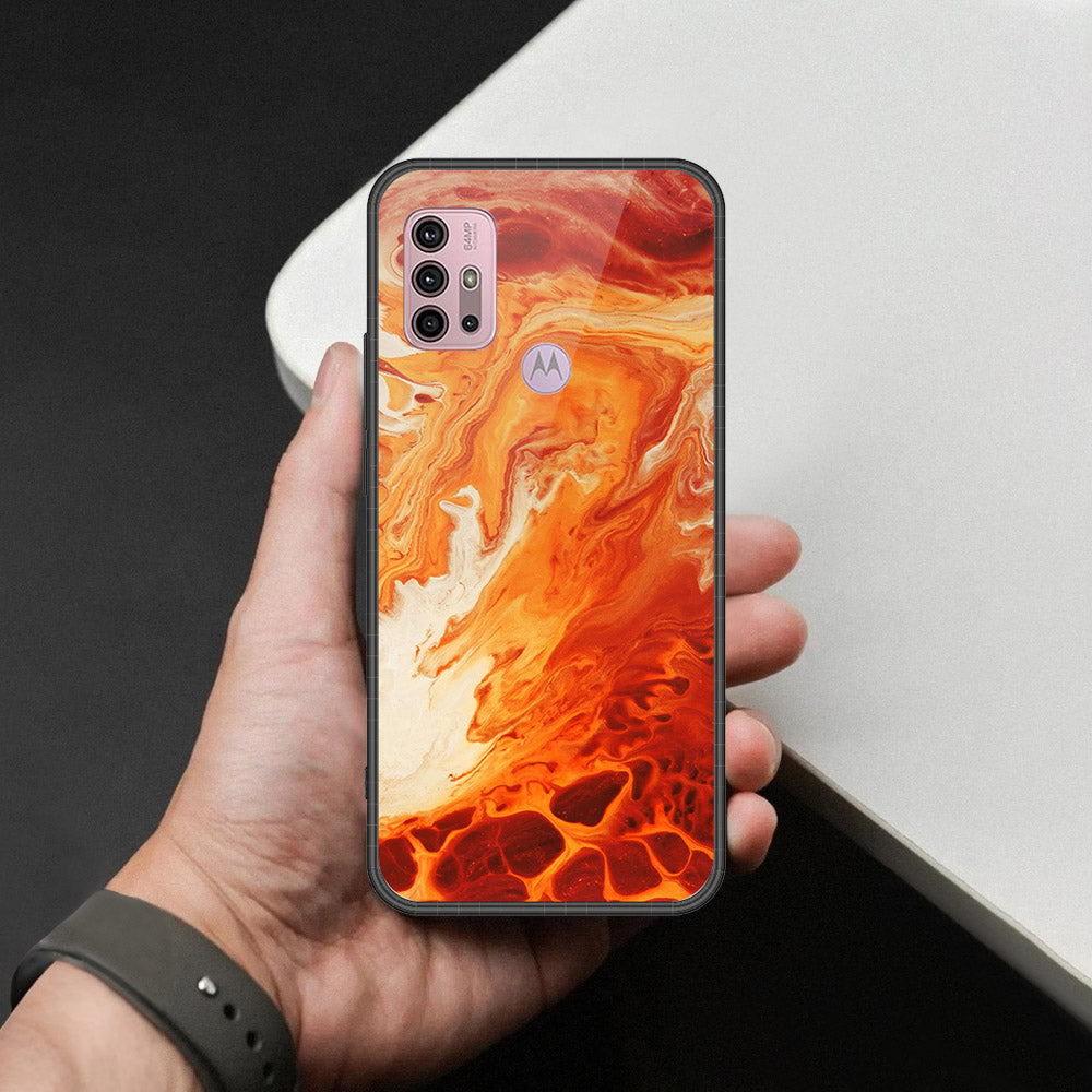 Motorola Moto G30 Cover - Mystic Marble Series - HQ Premium Shine Durable Shatterproof Case