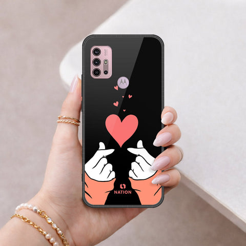 Motorola Moto G30 Cover - Onation Heart Series - HQ Premium Shine Durable Shatterproof Case