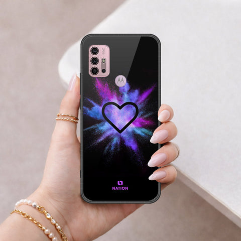 Motorola Moto G30 Cover - Onation Heart Series - HQ Premium Shine Durable Shatterproof Case