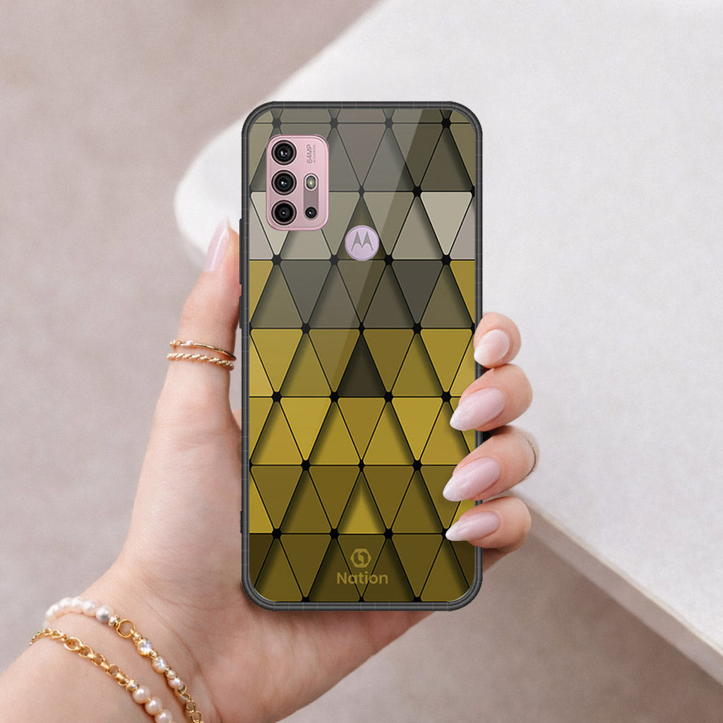 Motorola Moto G30 Cover - Onation Pyramid Series - HQ Premium Shine Durable Shatterproof Case