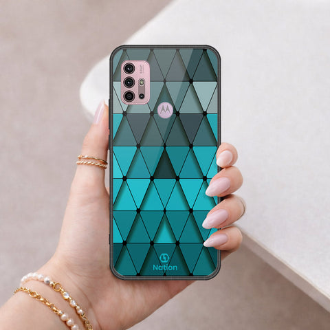Motorola Moto G30 Cover - Onation Pyramid Series - HQ Premium Shine Durable Shatterproof Case