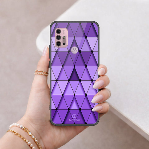 Motorola Moto G30 Cover - Onation Pyramid Series - HQ Premium Shine Durable Shatterproof Case