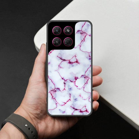 Motorola Moto G37 Cover - White Marble Series - HQ Premium Shine Durable Shatterproof Case
