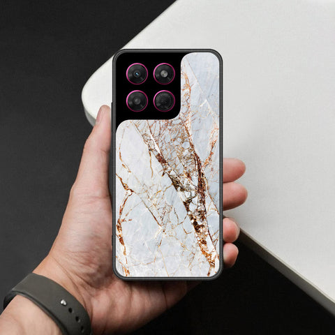 Motorola Moto G37 Cover - White Marble Series - HQ Premium Shine Durable Shatterproof Case