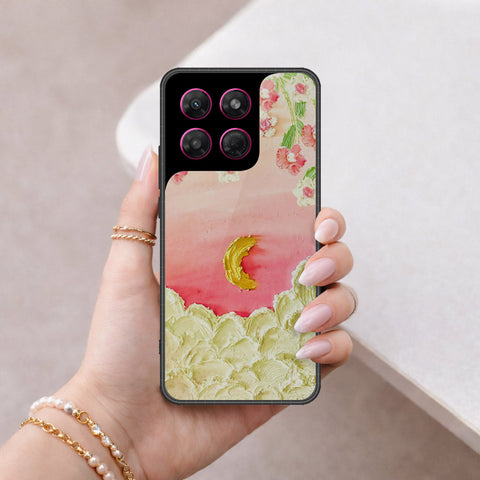 Motorola Moto G37 Power Cover - Floral Series - Design 7 - Pink & Yellow - HQ Premium Shine Durable Shatterproof Case