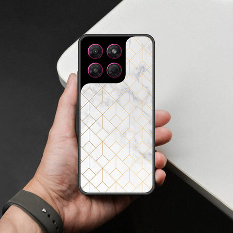 Motorola Moto G37 Cover - White Marble Series 2 - HQ Premium Shine Durable Shatterproof Case