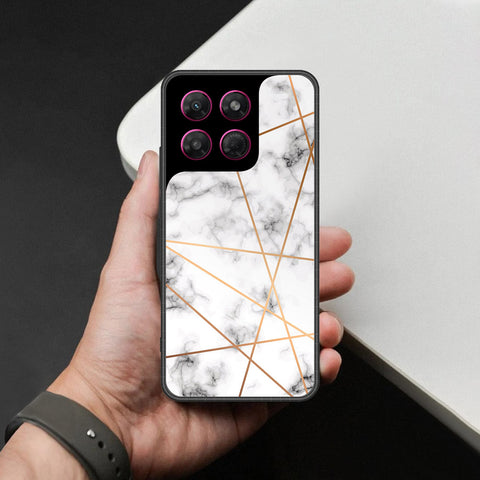 Motorola Moto G37 Cover - White Marble Series 2 - HQ Premium Shine Durable Shatterproof Case
