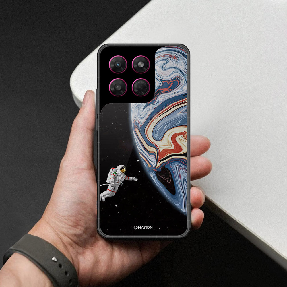 Motorola Moto G37 Power Cover - Cosmic Marble Astronaut Design - HQ Premium Shine Durable Shatterproof Case