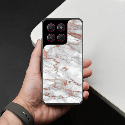 Motorola Moto G37 Cover - White Marble Series 2 - HQ Premium Shine Durable Shatterproof Case